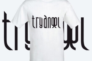 TryAngel Big Slogan Chest T-Shirt