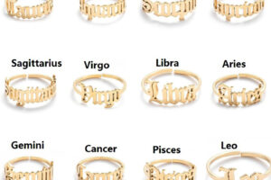 Sternzeichen Gold Ring