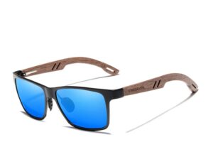 KING7EVEN Classic Sonnenbrille Aluminium trifft auf Holz