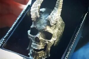 Biker Skull Bone Edelstahl Ring